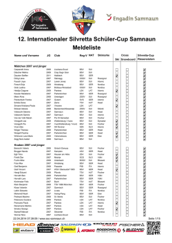 Meldeliste - Schneesport Club Samnaun