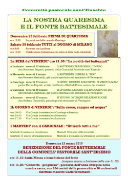 qui - Comunit&agrave; Sant`Eusebio