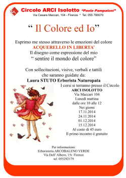 “ Il Colore ed Io” - Erboristeria - Firenze