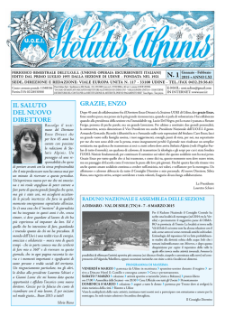 Stelutis Alpinis 1-2015 - UOEI Unione Operaia Escursionisti Italiani