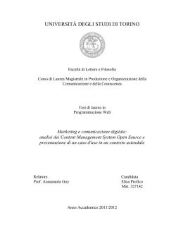 UNIVERSITÁ DEGLI STUDI DI TORINO