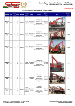 ELENCO CARICATORI USATI DISPONIBILI