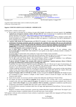 iscrizione alle classi medie - IC2 San Giovanni Lupatoto