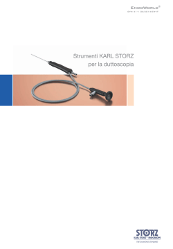 Strumenti KARL STORZ per la duttoscopia