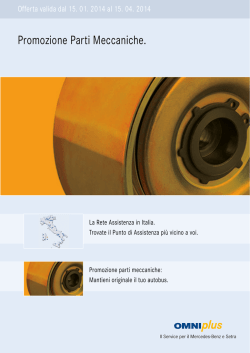 Promozione Parti Meccaniche.