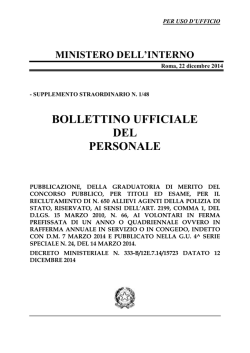 graduatoria - Polizia di Stato