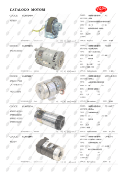 Catalogo motori x carr