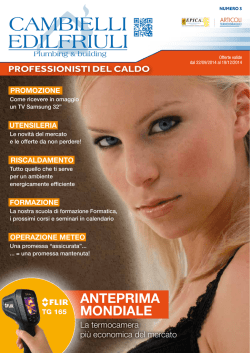 ANTEPRIMA MONDIALE - Cambielli Edilfriuli Group