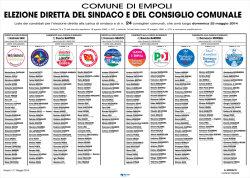 Manifesto candidati elezioni amministrative