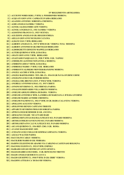 33&deg; reggimento artiglieria 1 } acciuffi noris serg. 3&ordf; btr. s. possidoniio