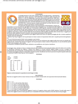 Classifica parziali TOP DOG - agg. 15 settembre 2014