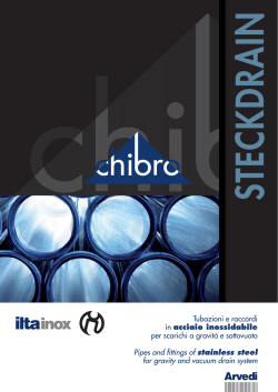 Tubazioni e raccordi in acciaio inossidabile per
