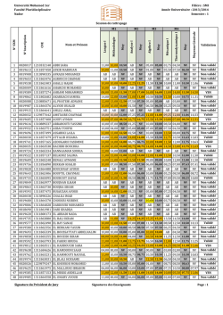 SMI Année Universitaire : 2013/2014