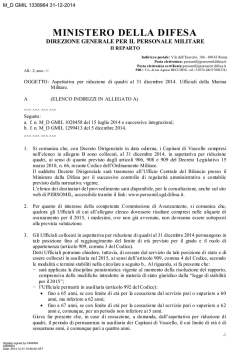 ARQ 2014 - M.M. - Ministero della Difesa