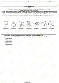 Esempio di test 2014-15 da usarsi come esercitazione