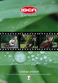 Catalogo prodotti Ibea.