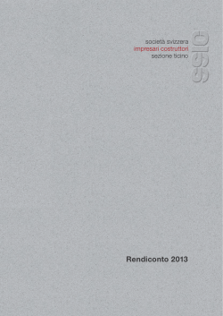 Rendiconto 2013 - Società svizzera impresari costruttori sezione