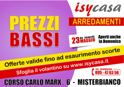 sfoglia il volantino - Isycasa Arredamenti
