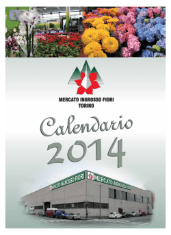calendario 2014 - Mercato dei Fiori Torino