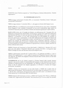 Decreto n. U00370 del 12 novembre 2014