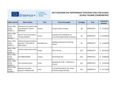 esito candidature partenariati strategici tra sole scuole