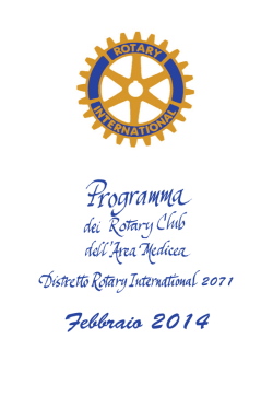 Febbraio 2014 - Rotary Club Firenze