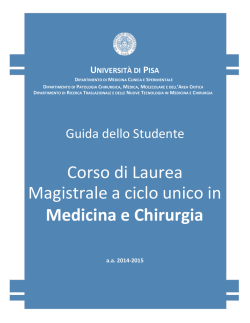 GUIDA_MED 2014-2015 - Medicina e Chirurgia