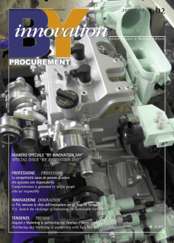 NUMERO SPECIALE “BY INNOVATION DAY” SPECIAL ISSUE “BY