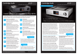 I motivi principali per acquistare un Azur 851N