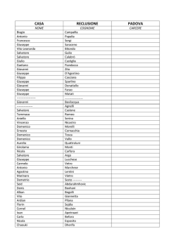 CASA RECLUSIONE PADOVA