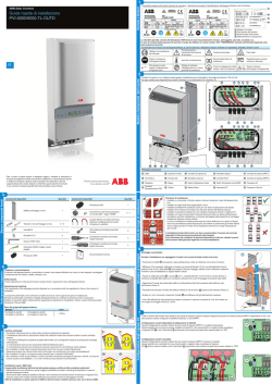 Guida rapida di installazione PVI-5000/6000-TL-OUTD 1. 2. 4
