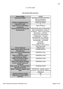 RdO 434930 - Istituto di Istruzione Superiore Giovanni Falcone
