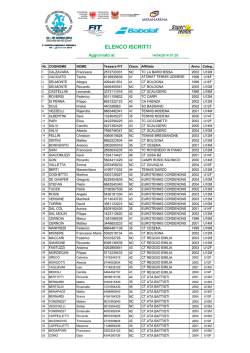ELENCO ISCRITTI - Tennis Club Merano