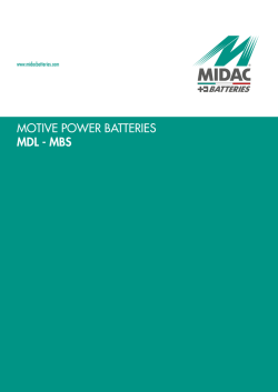MOTIVE POWER BATTERIES MDL - MBS