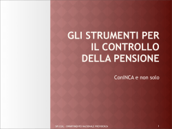 Presentazione ConInca - il portale spi cgil lombardia
