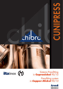 Sistema Pressfitting in Cupronichel 90/10 Pressfitting