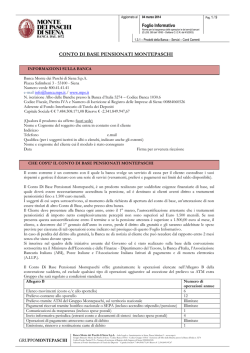 CONTO DI BASE PENSIONATI MONTEPASCHI