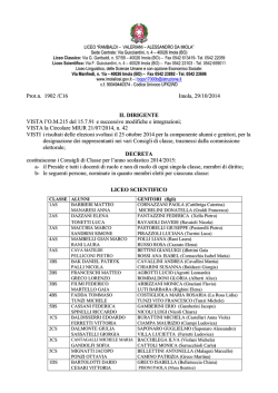 NOMINA CDC 2014_ 2015 - Alessandro Da Imola
