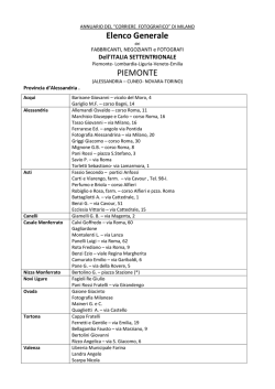 ANNUARIO DEL “CORRIERE FOTOGRAFICO” DI MILANO. Elenco