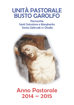 CALENDARIO_pastorale2014-15 - Comunit&agrave; Pastorale di Busto