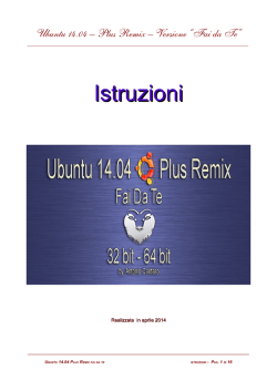 Istruzioni Ubuntu 14.04 Plus Fai-da-te