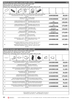 Ricambi per Montegrappa LP6, LP9
