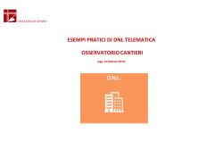esempi pratici di dnl telematica osservatorio cantieri
