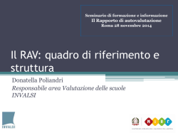 Donatella Poliandri - Il Rav Quadro di riferimento e struttura