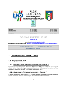 1. LEGANAZIONALE DILETTANTI