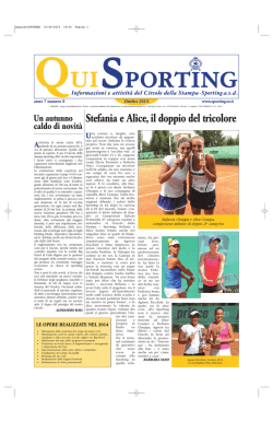 QuisportingOttobre1 - Circolo della Stampa