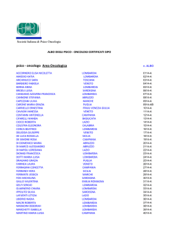 psico - oncologo Area Oncologica
