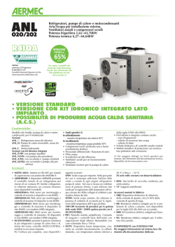 Scheda Tecnica - Fontana Frigoriferi