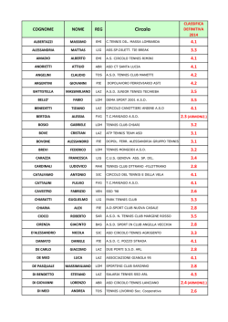 revisioni - Federazione Italiana Tennis