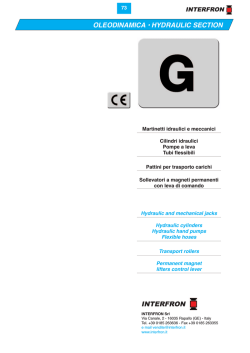 interfron oleodinamica &bull; hydraulic section - INTERFRON